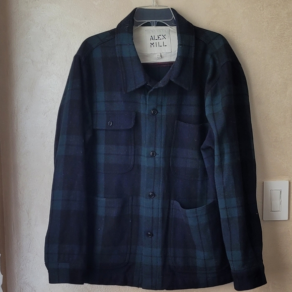 ALEX MILL PLAID WORK JACKET - Picture 7 of 11